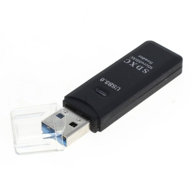 USB-Kartenleser mit USB-A Anschluss und 2 Steckplätzen – für (Micro) SD/MMC/TF – USB 3.0