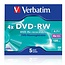 Verbatim DVD-RW Rohlinge im Jewel Case - 4x - 4,7 GB / 5 Stück