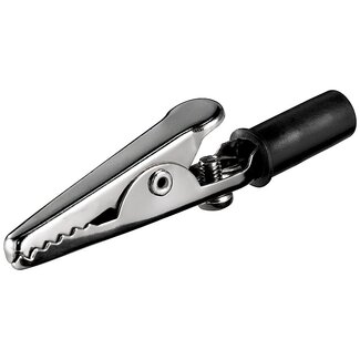Goobay Krokodilklemme 55 mm mit Schraube / Schwarz