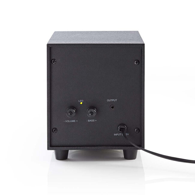 Nedis 2.1 PC-Lautsprecherset 33W Schwarz