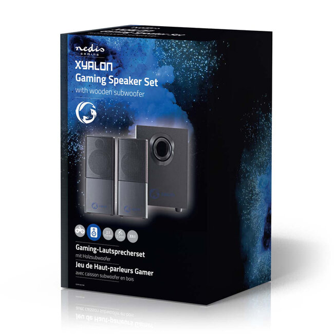 Nedis Gaming XYALON 2.1 PC-Lautsprecherset 33W