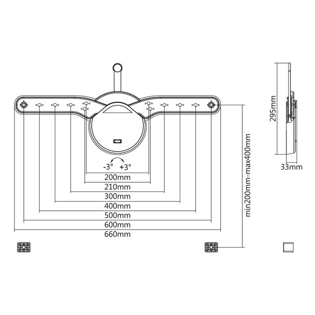 My Wall Wandhalterung für OLED-Bildschirme bis 70 Zoll / fest