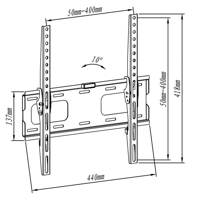 My Wall Wandhalterung für Bildschirme bis 55 Zoll / neigbar