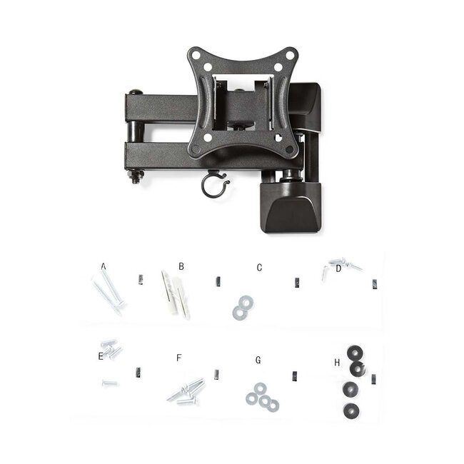 Nedis Wandhalterung für Bildschirme bis 27 Zoll / Full Motion (3 Drehpunkte)