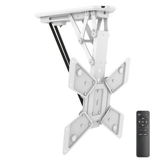 My Wall My Wall Deckenhalterung für Bildschirme bis 55 Zoll / klappbar mit Motor (Fernbedienung) / weiß