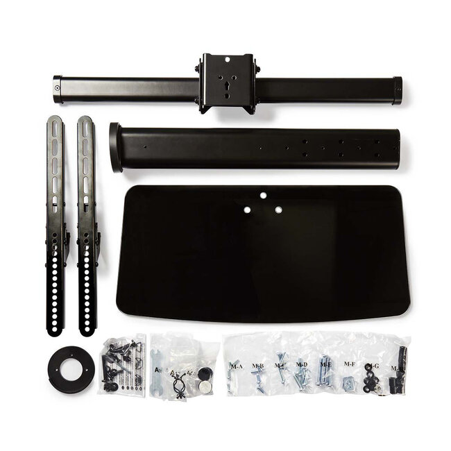 Nedis Premium Tischhalterung für Bildschirme bis 65 Zoll / Full Motion (1 Drehpunkt) / Schwarz