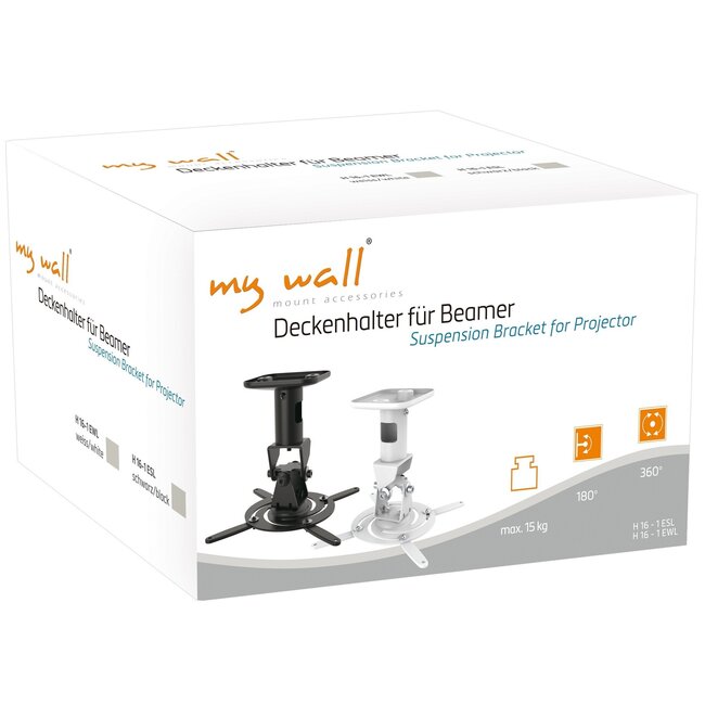 My Wall Deckenhalterung für Projektoren niedrige Decken - 21,5 cm / weiß