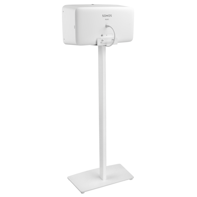 Cavus Premium Stativ für Sonos PLAY:5 und Sonos FIVE - horizontale Montage / Weiß