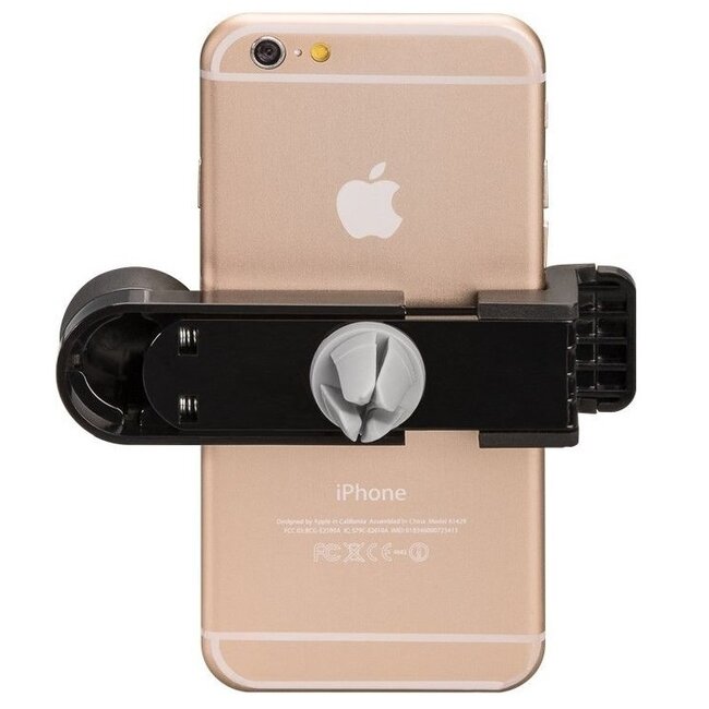 Goobay Auto-Luftauslasshalterung mit Klemme für Smartphones, Schwarz