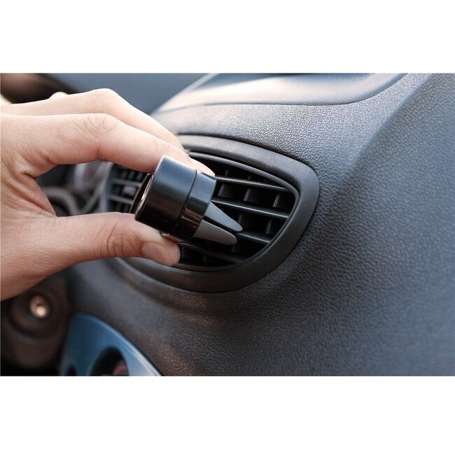 Goobay Auto-Luftauslasshalterung mit Klemme für Smartphones, Schwarz