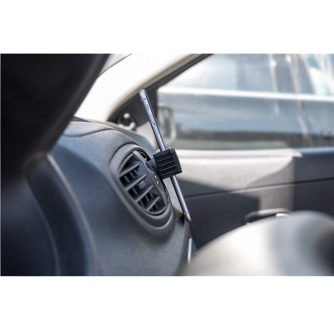 Goobay Auto-Luftauslasshalterung mit Klemme für Smartphones, Schwarz