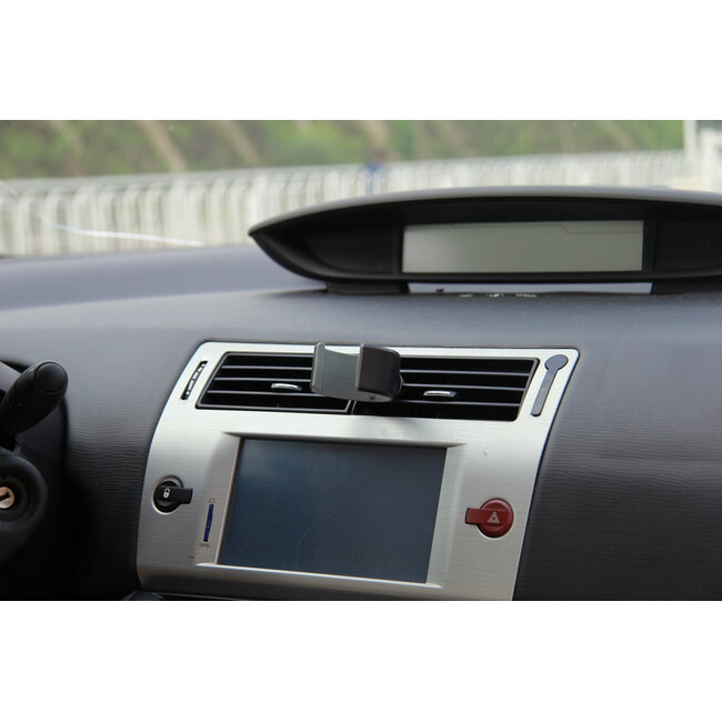 Gembird Auto-Luftauslasshalter mit Klemme für Smartphones und Flaschen / Schwarz