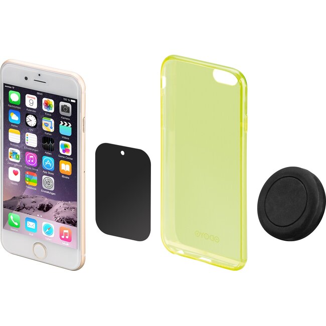 Goobay Auto-Luftauslasshalterung mit Magnet für Smartphones, Schwarz