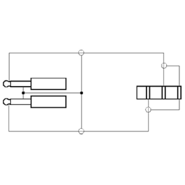 3,5mm Stereo Audio Flugzeugadapter - Winkelstecker / Schwarz - 0,15 m