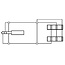 3,5mm Stereo Audio Splitter vergoldet/weiß - 0,15m
