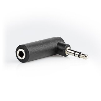 Cablexpert 3,5mm Stereo Winkelklinkenadapter / Schwarz
