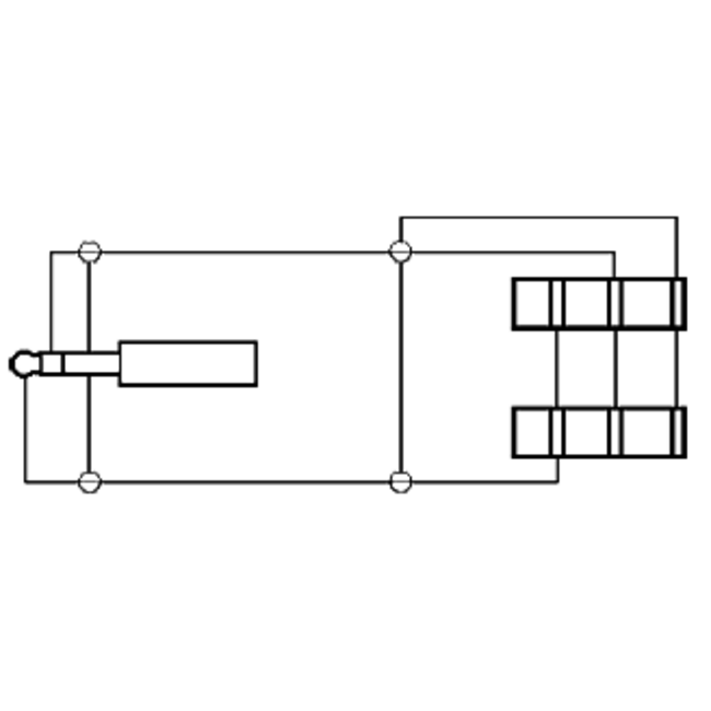 3,5mm Klinke auf 2x 3,5mm Stereo Audio Splitter mit Lautstärkeregler - Winkelstecker / Schwarz - 0,30 m