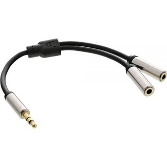 InLine Premium 3,5mm Stereo Audio Splitter - 0,15 m