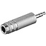3,5mm Klinke (m) auf 6,35mm Klinke (w) Stereo Audio Adapter Metall