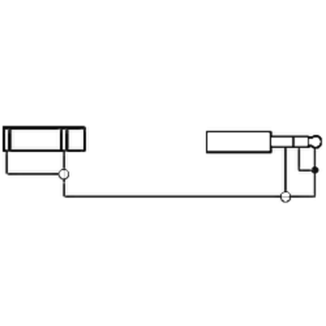 6,35mm Stereo Klinke (m) auf 3,5mm Mono Klinke (w) Adapter