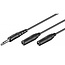 6,35mm Klinke (m) auf 2x 6,35mm Klinke (w) Stereo Audio Splitter Kabel - 1,2m