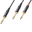 PD Connex 6,35mm Stereo-Klinke auf 2x 6,35mm Mono Splitterkabel - 1,5m