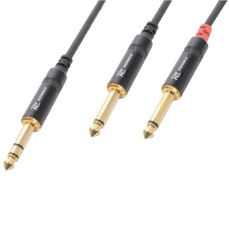 PD Connex PD Connex 6,35mm Stereo-Klinke auf 2x 6,35mm Mono Splitterkabel – 3 Meter