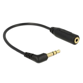 DeLOCK 3,5mm Winkelklinke (m) auf 2,5mm Klinke (w) Adapter - 0,15 m