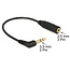 3,5mm Winkelklinke (m) auf 2,5mm Klinke (w) Adapter - 0,15 m