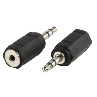 S-Impuls 3,5mm Klinkenstecker (m) auf 2,5mm Klinkenbuchse (w) Adapter