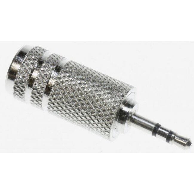 2,5mm Klinkenstecker (m) auf 3,5mm Klinkenbuchse (w) Adapter Metall