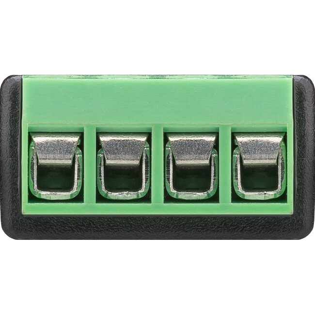 3,5mm Klinkenstecker (m) Anschlussblock - vergoldet - 4-polig / Stereo