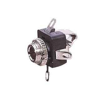 Electrovision 3,5mm Klinkenbuchse Einbau - Kunststoff - 3 Lötpunkte / Stereo