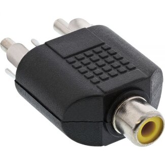 InLine Subwoofer/Tulp Stereo (m) - Tulp Mono (w) Audio Adapter
