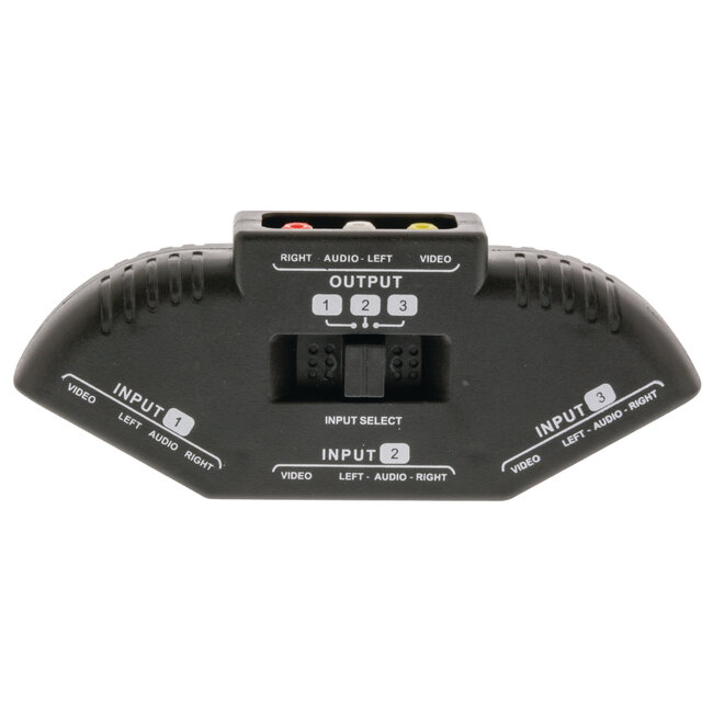 Nedis Tulp Composite Audio Video Umschalter 3-fach