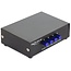 4-Port Audio-Video Umschalter Metall - Cinch Composite