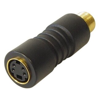 Transmedia S-VHS (w) - F (w) Adapter / Schwarz