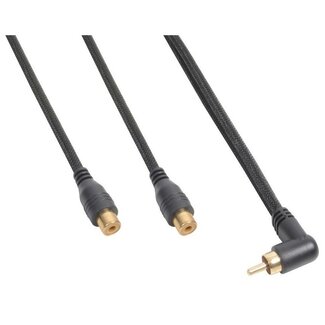 PD Connex PD Connex Subwoofer/Tulpe Mono (m) rechtwinklig - Tulpe Stereo (w) Audio Adapter - 0,30 Meter