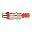 Cinch Audio/Video Stecker bis 6mm Metall/Kunststoff Rot