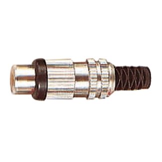 Electrovision Cinch Audio/Video Anschluss - bis 6mm - Metall/Kunststoff - Schwarz