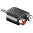 3,5mm Klinke (m) auf Cinch (w) Stereo Audio Adapter