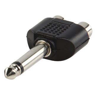 InLine 6,35mm Mono Klinke (m) auf Cinch Stereo (w) Audio Adapter