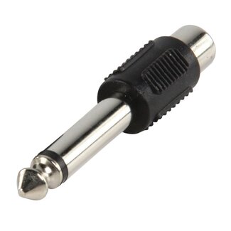 MaxTrack 6,35mm Klinke Mono (m) - Cinch Mono (w) Audio Adapter