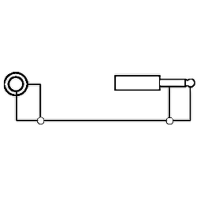 6,35mm Klinke Mono (m) - Cinch Mono (w) Audio Adapter