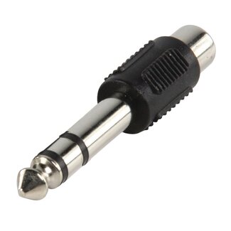 S-Impuls 6,35mm Stereo-Klinke (m) auf Mono-Cinch (w) Audioadapter