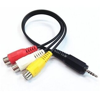 Dolphix 2,5mm 4-poliger TRRS Audio-Video Adapter 0,20m Rechts/Links/Video/Masse