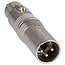 Neutrik NA3M5F 3-pol XLR (m) - 5-pol XLR (w) DMX Adapter