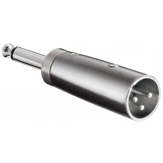 S-Impuls XLR (m) auf 6,35mm Mono Klinke (m) Adapter
