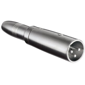 S-Impuls XLR Stecker (m) auf 6,35mm Mono Klinke Buchse (w) Adapter