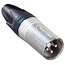 Neutrik NC3MXX XLR 3-poliger Stecker / Schwarz/Grau